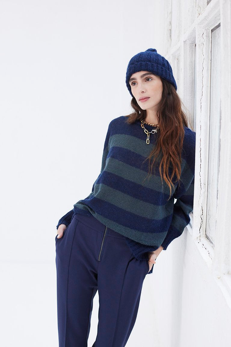 Gorro Mohair Navy, U