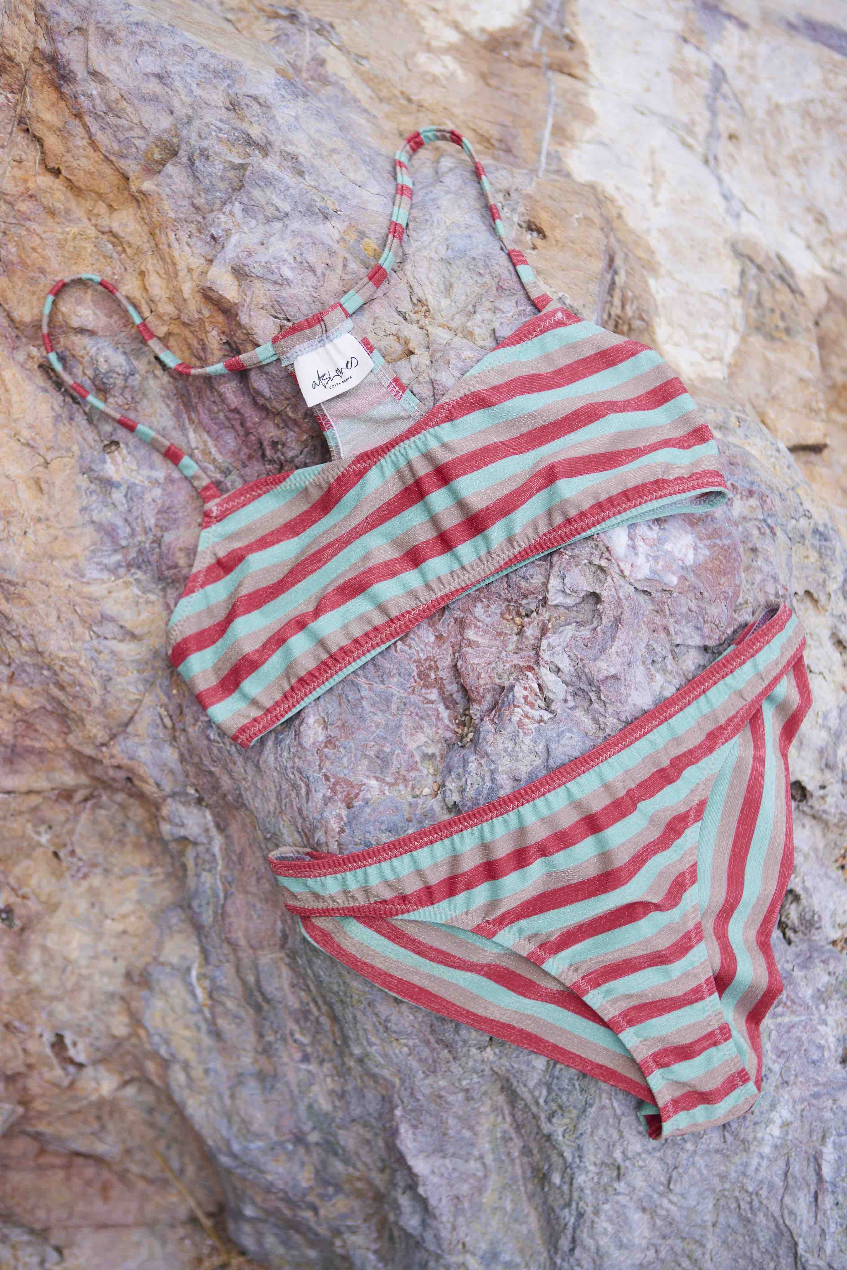 Kate bikini stripe metal