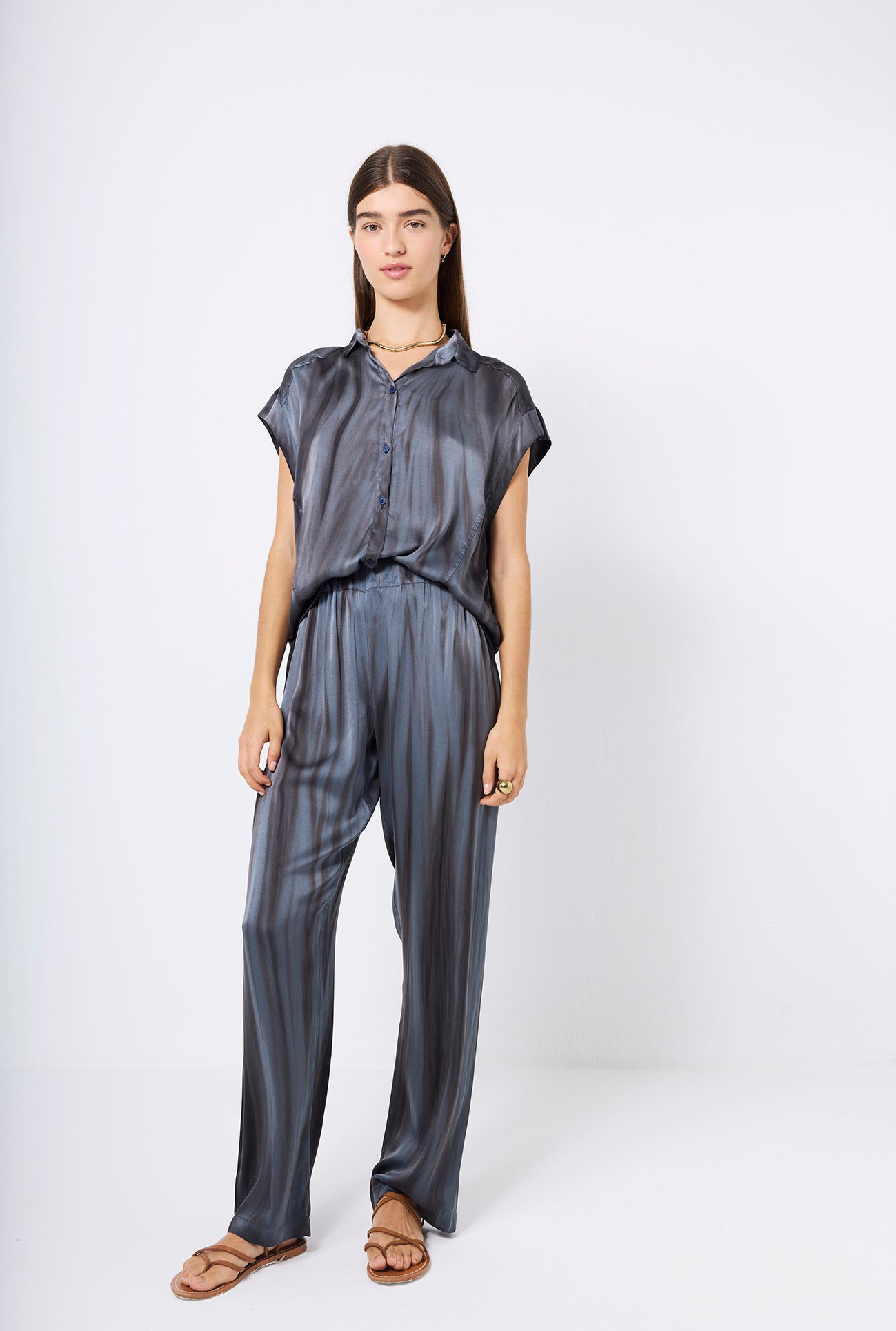 PANTS SILK BICOLOR