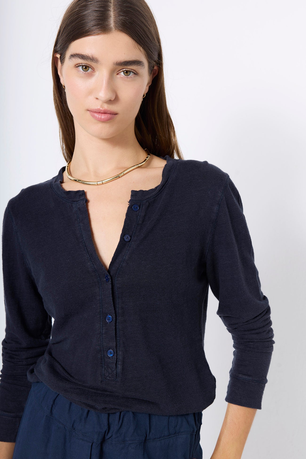 T-SHIRT BOTONES LINEN