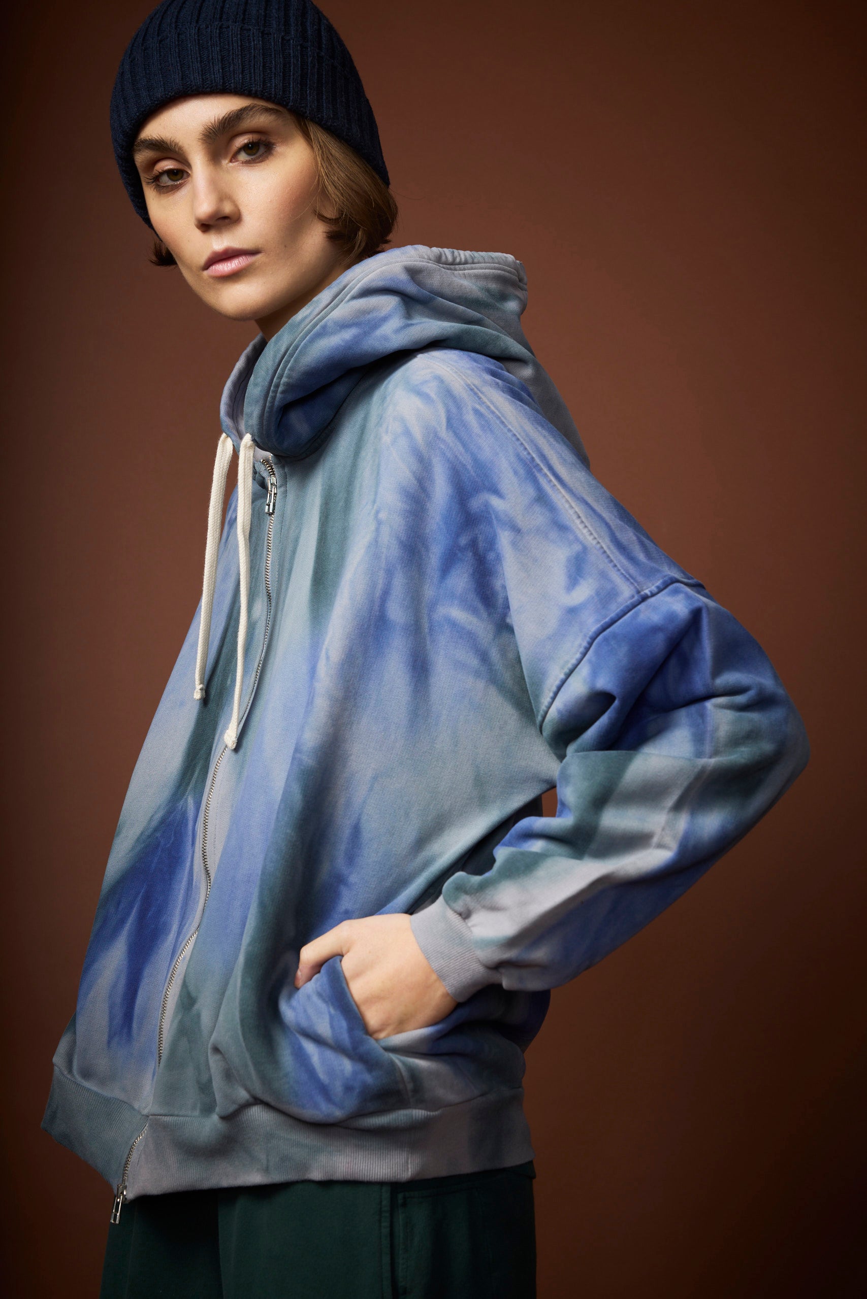 DELPHINE HOODIE FELPA TRICOLOR