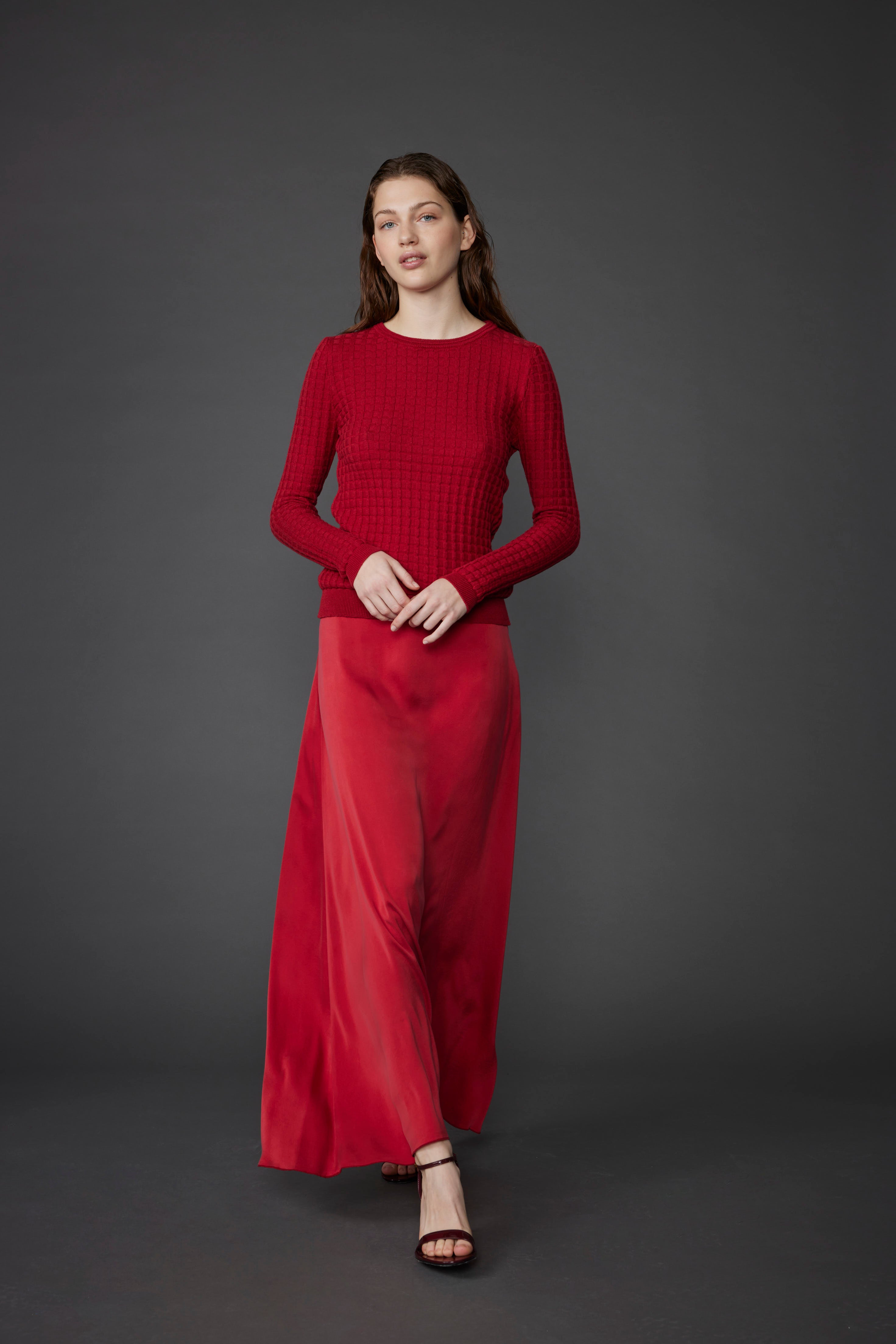 LONG SKIRT SILK