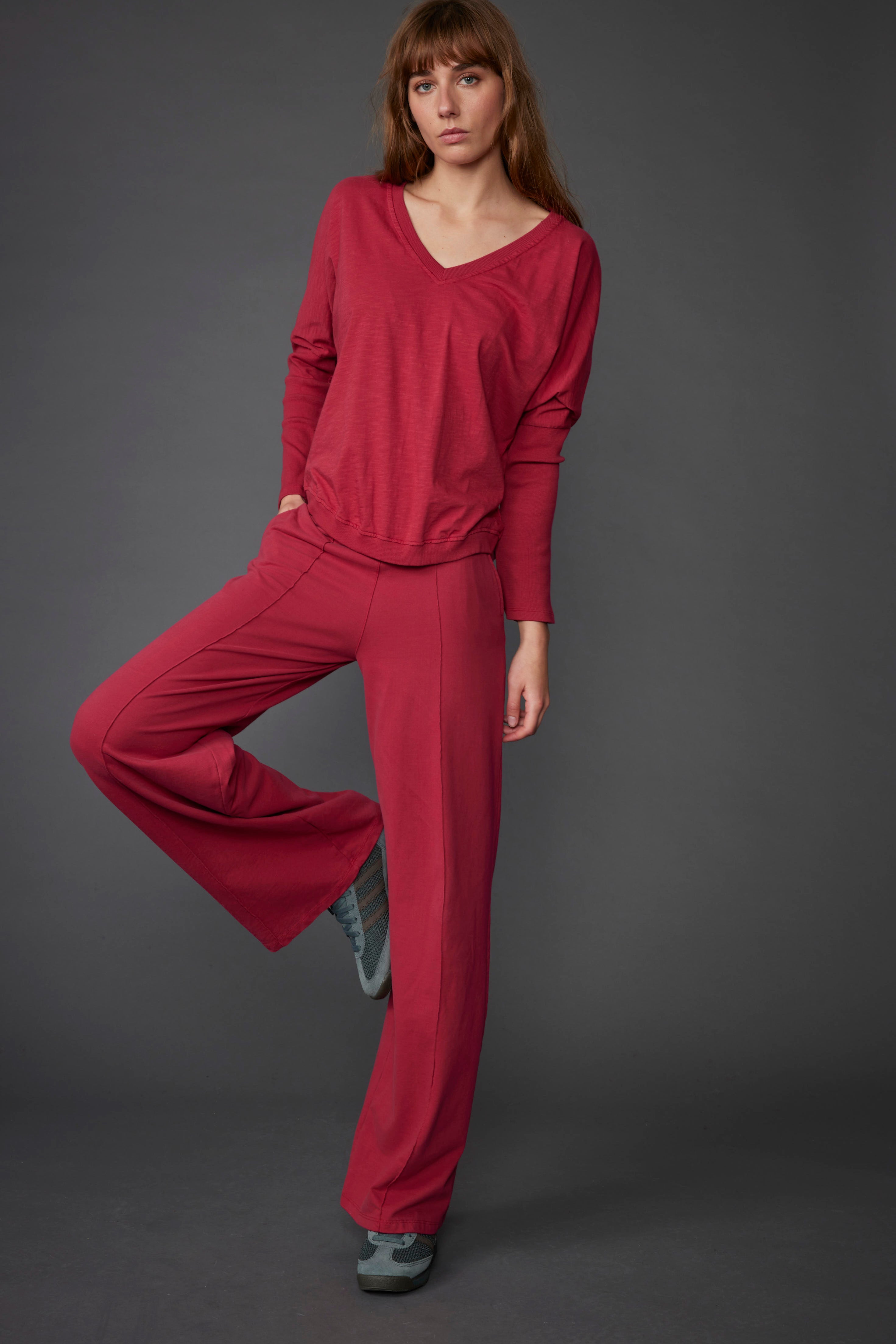 WIDE PANTS FELPA