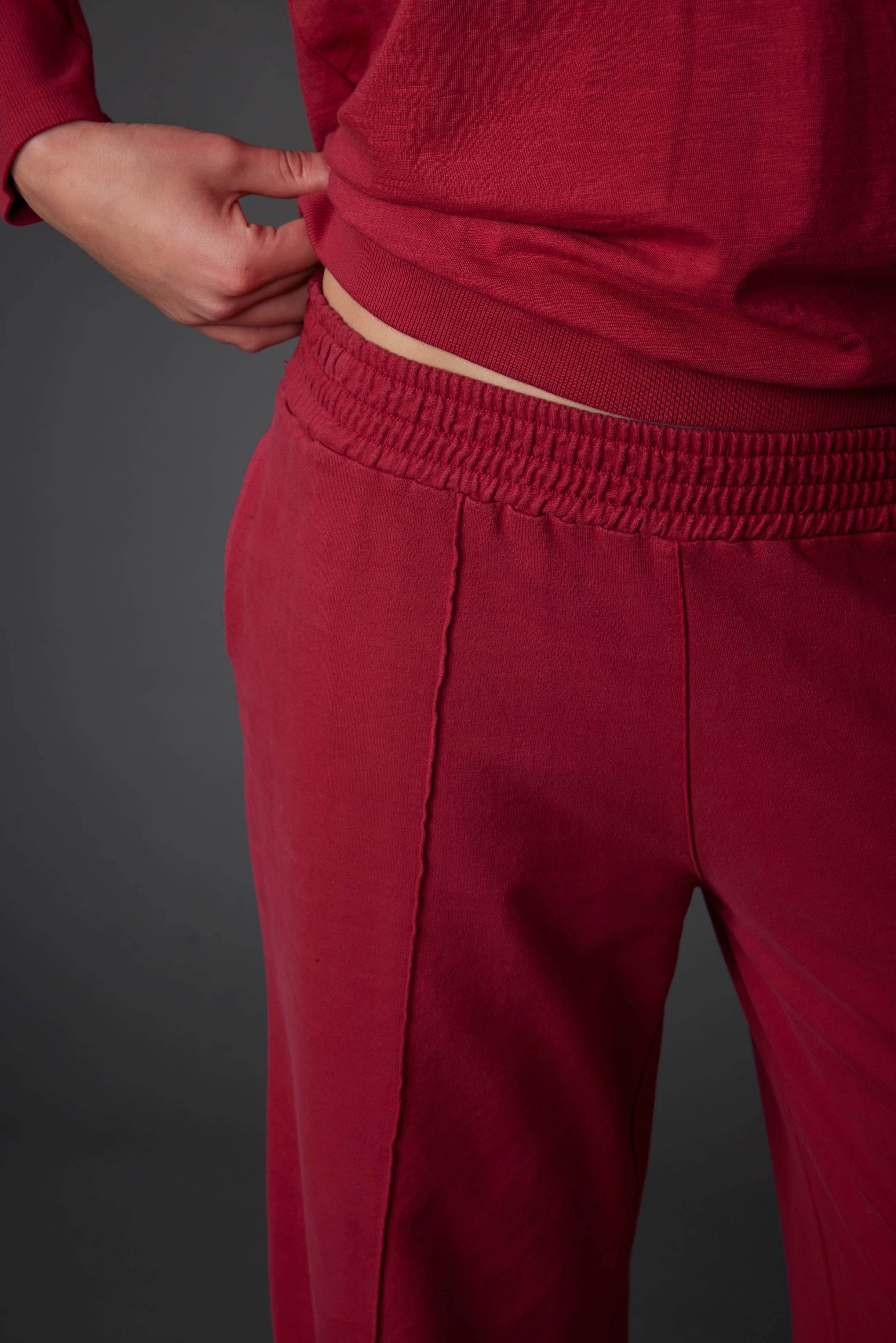 WIDE PANTS FELPA