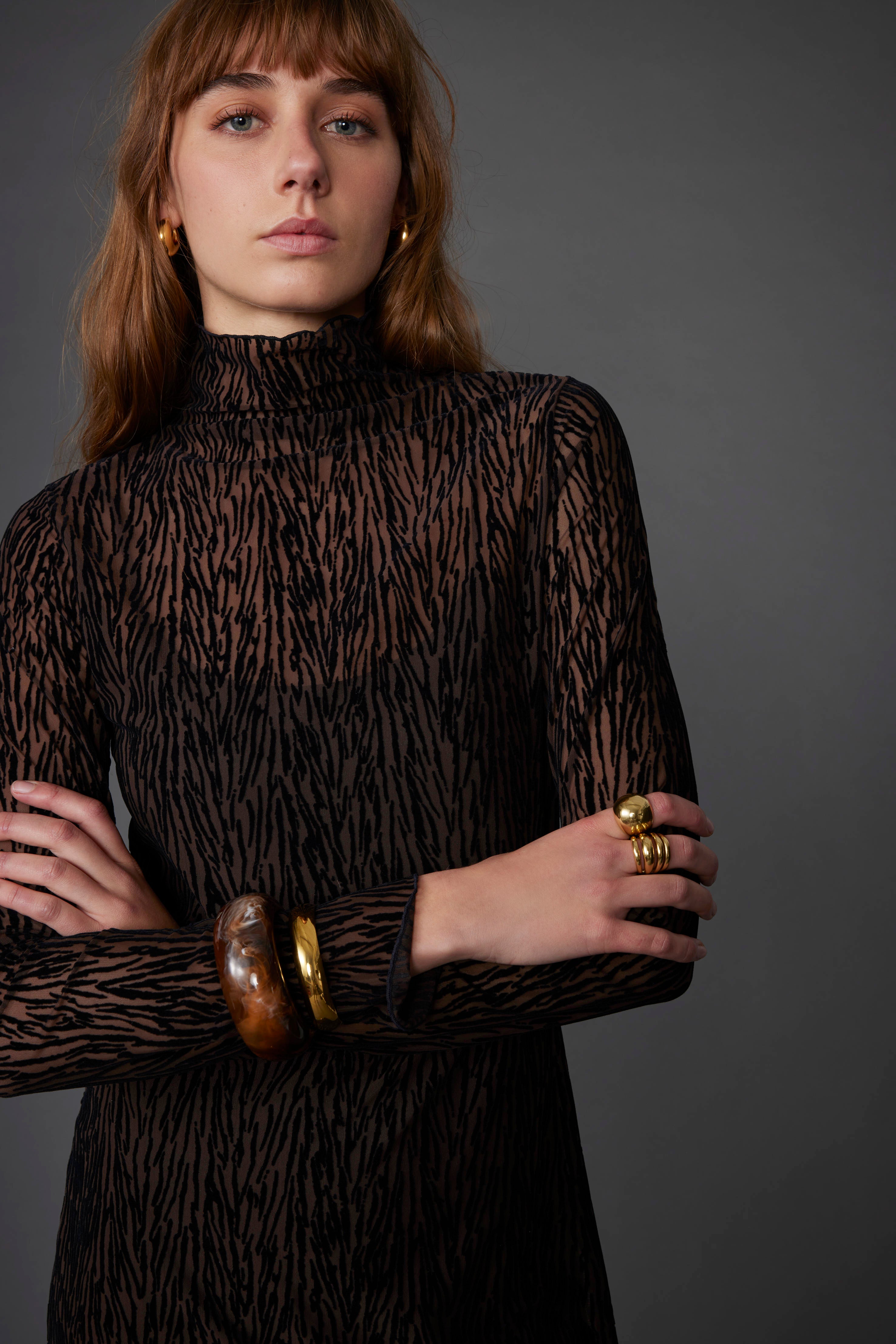 DRESS FLOCADO