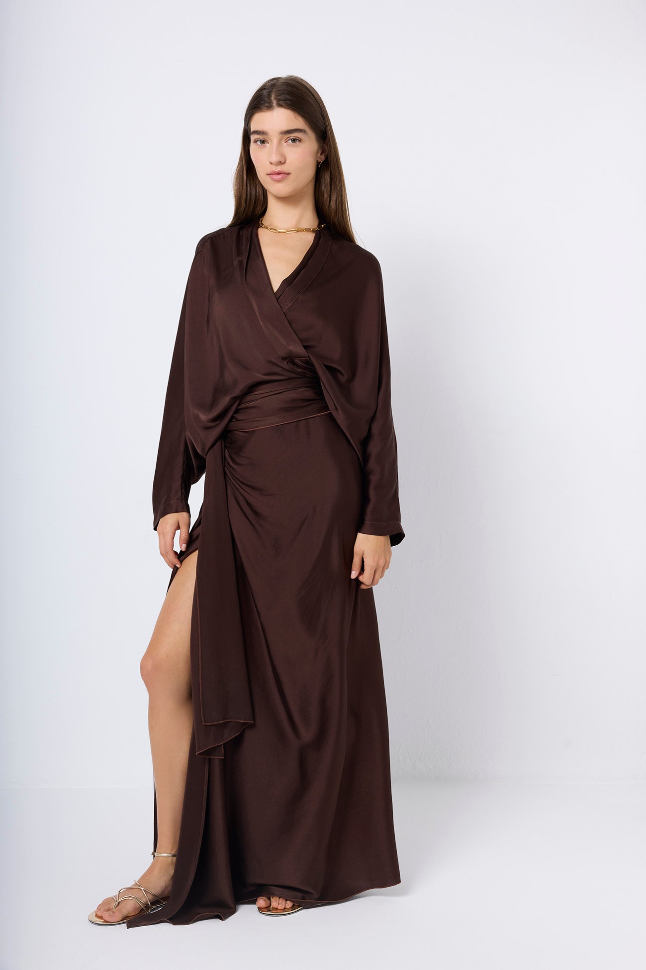 LONG SKIRT SILK