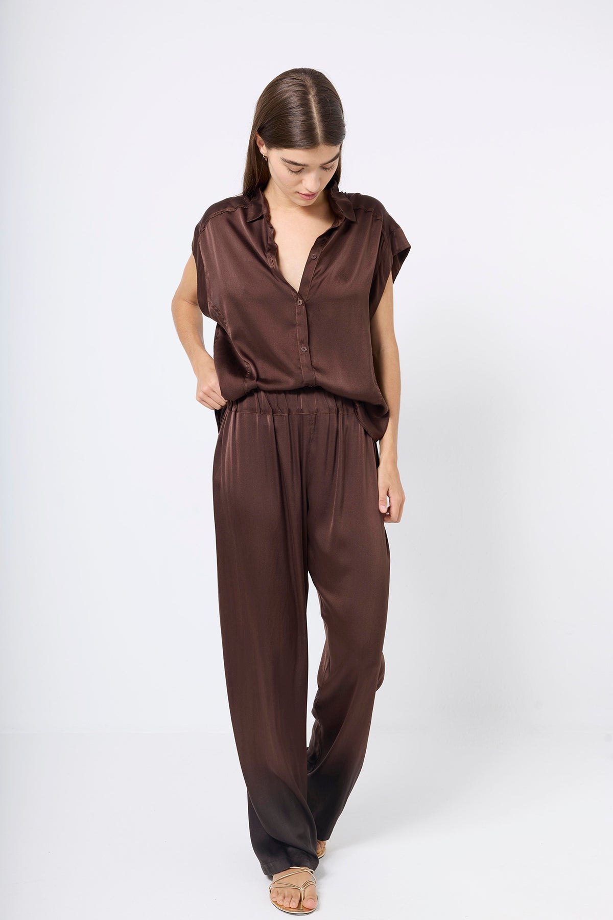 DEGRADED SILK PANTS
