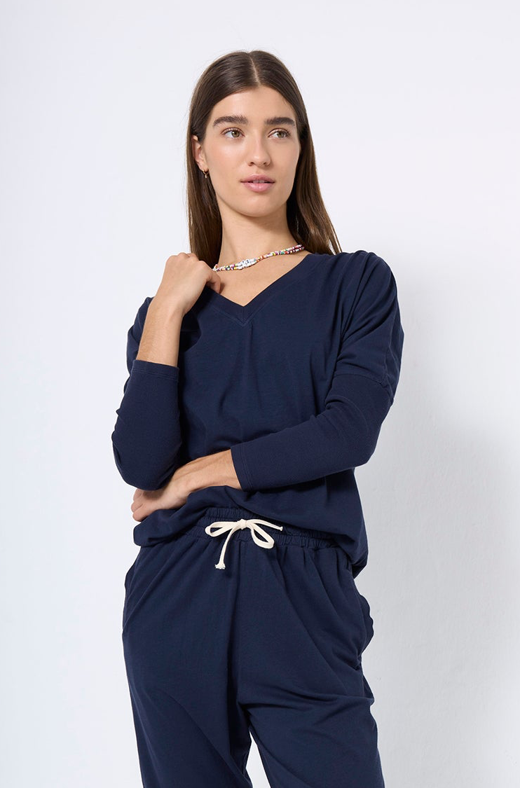 V-NECK T-SHIRT COTTON