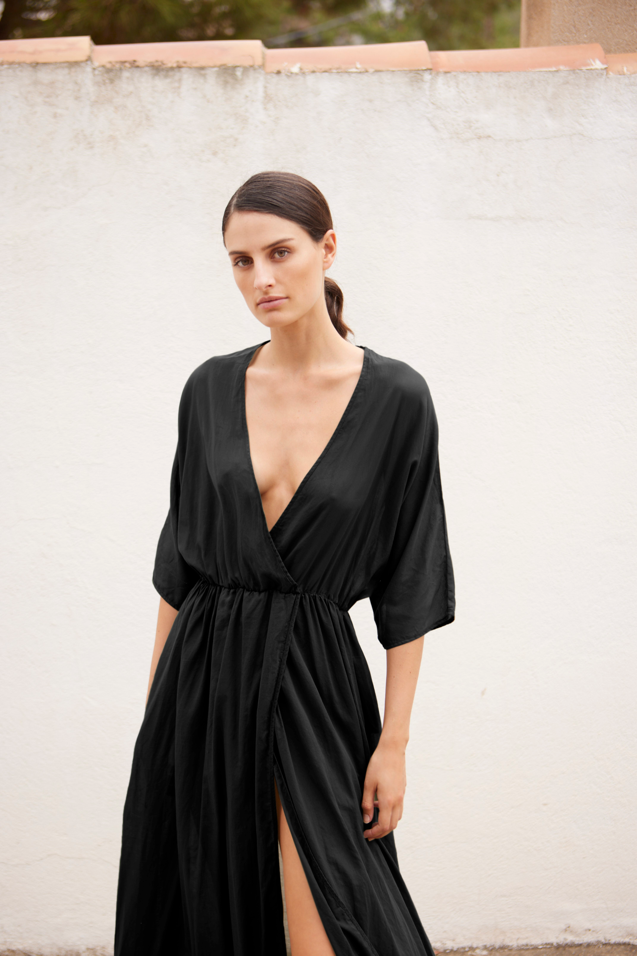 LONG DRESS MC VOILE BLACK