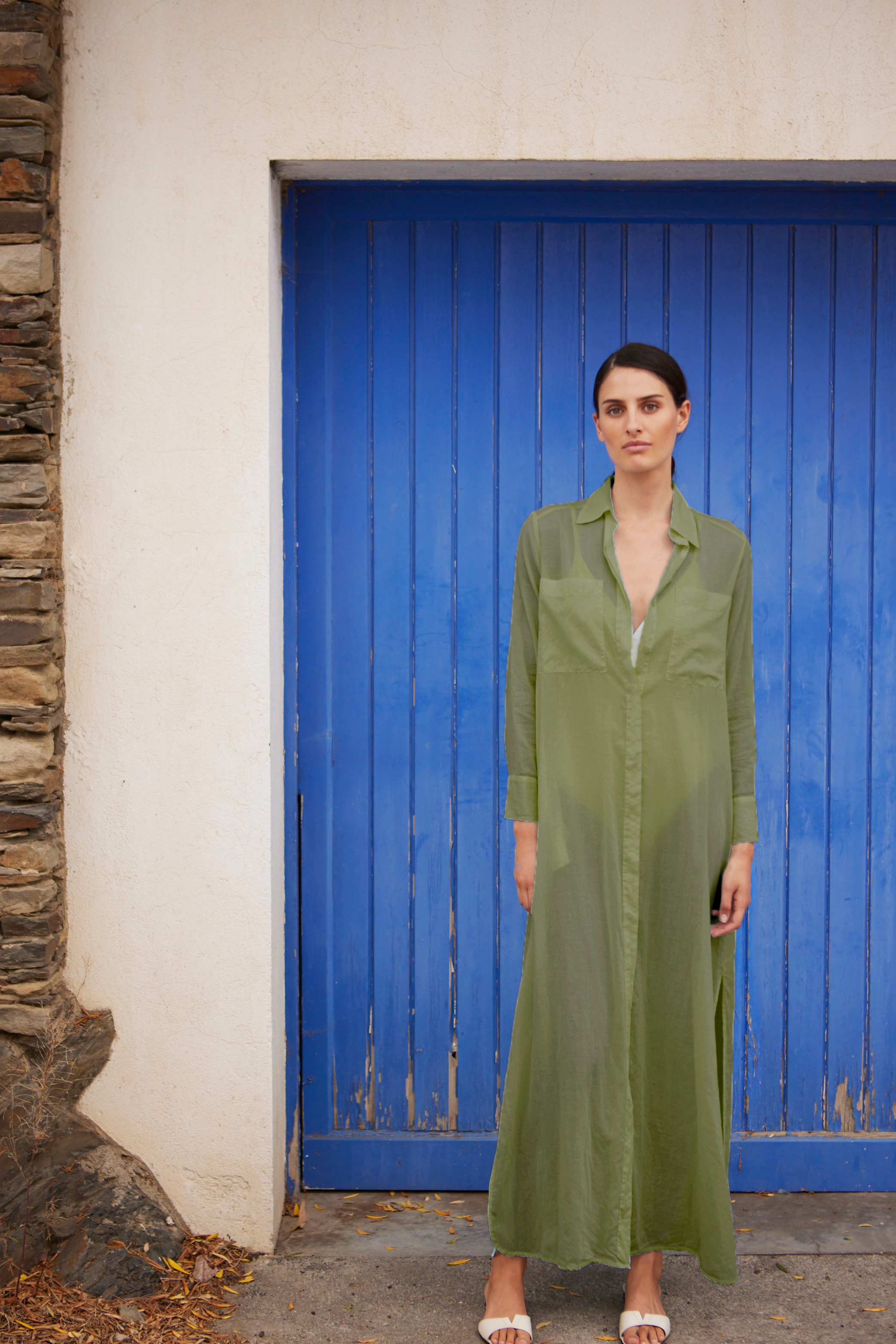 LONG DRESS VOILE KAKHI