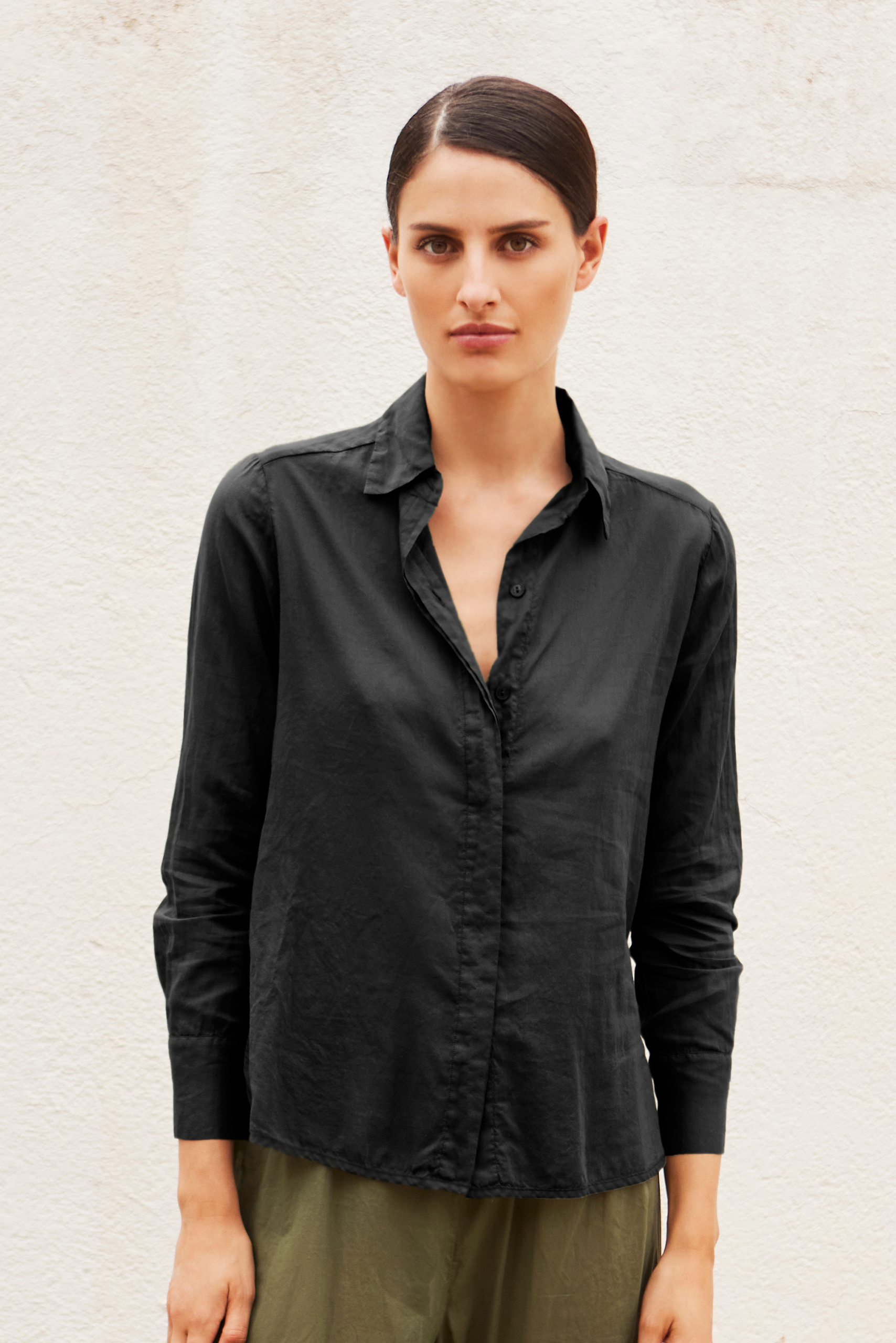 SHIRT VOILE BLACK