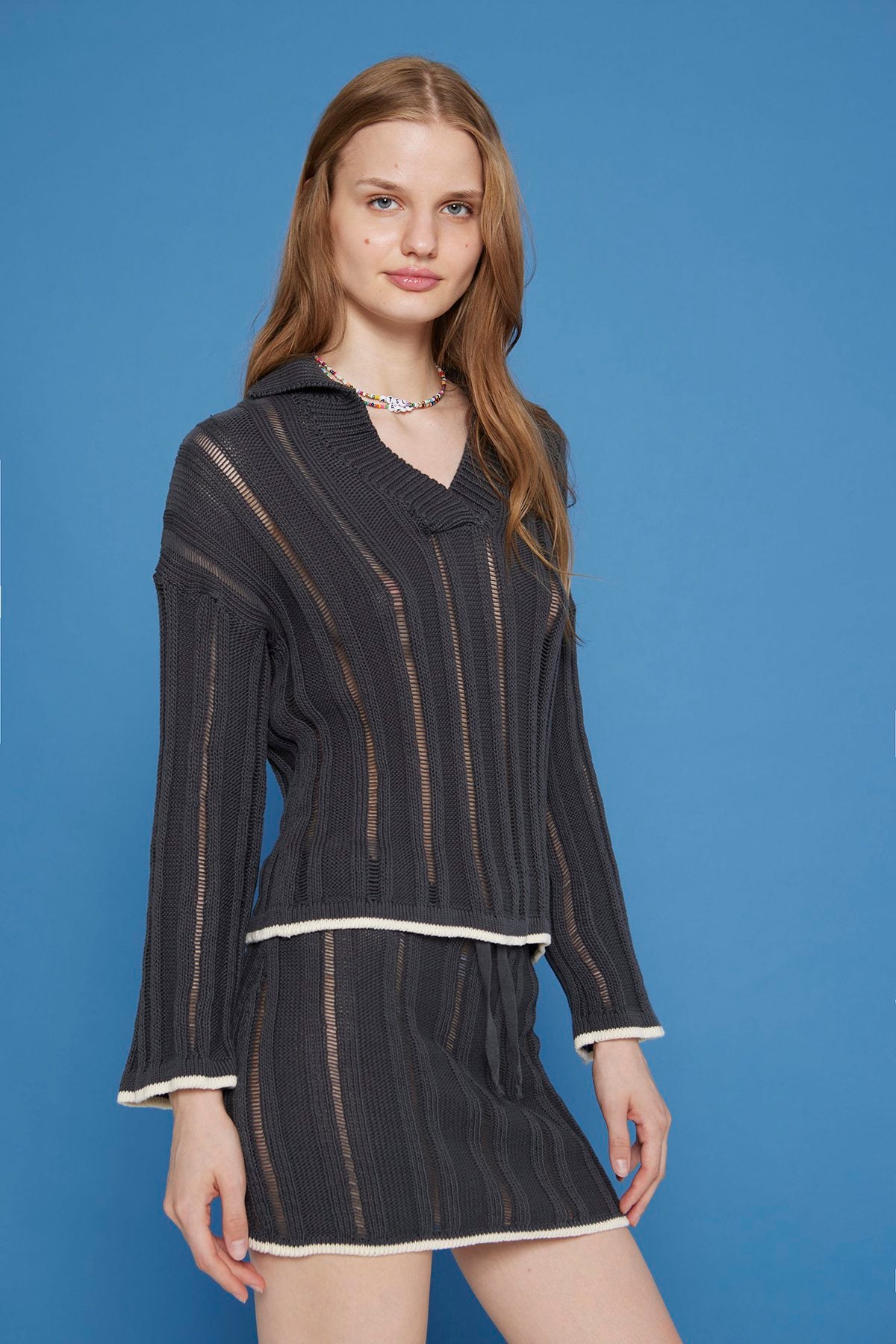 V-neck Pullover Brogan Antracita, M