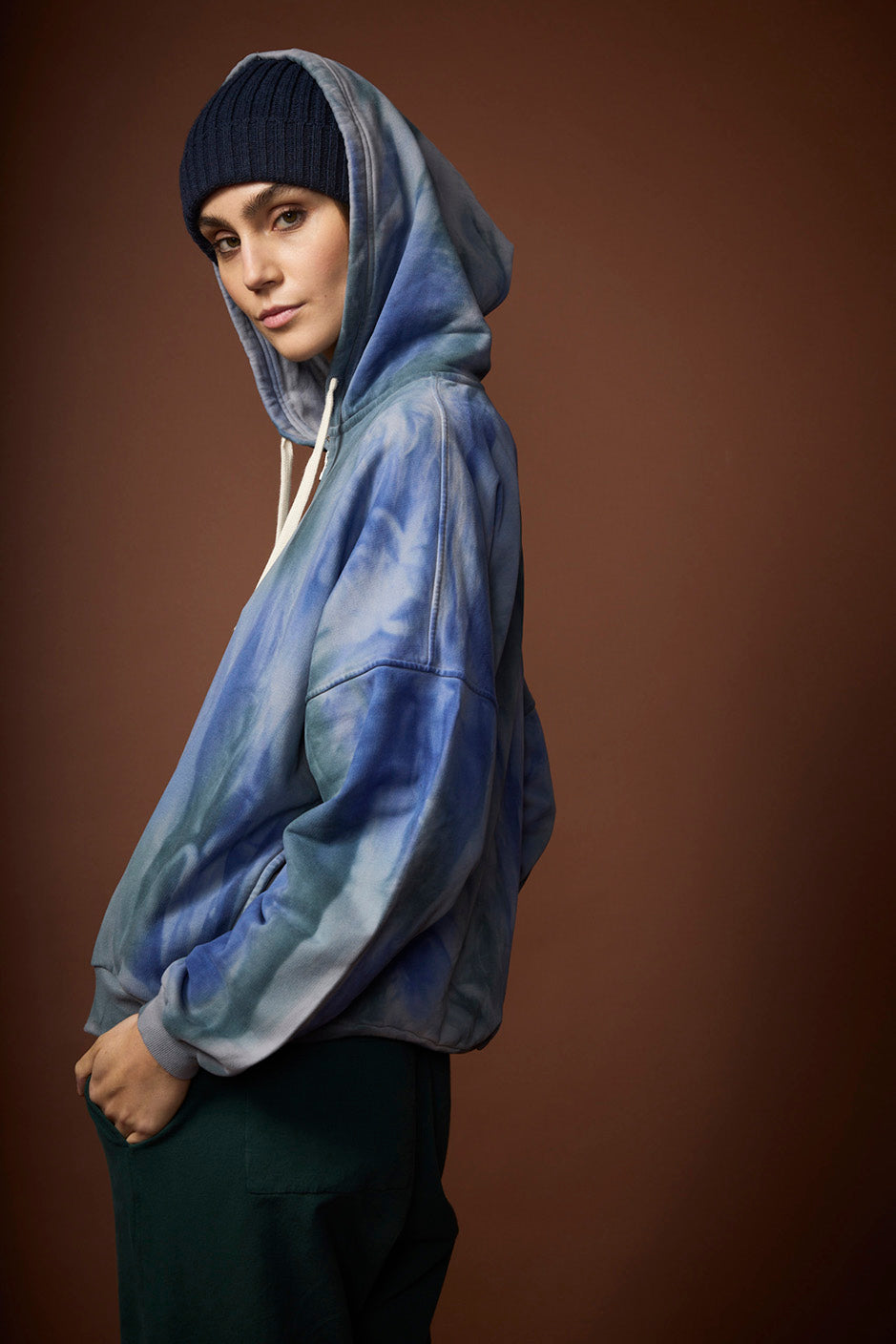 DELPHINE HOODIE FELPA TRICOLOR