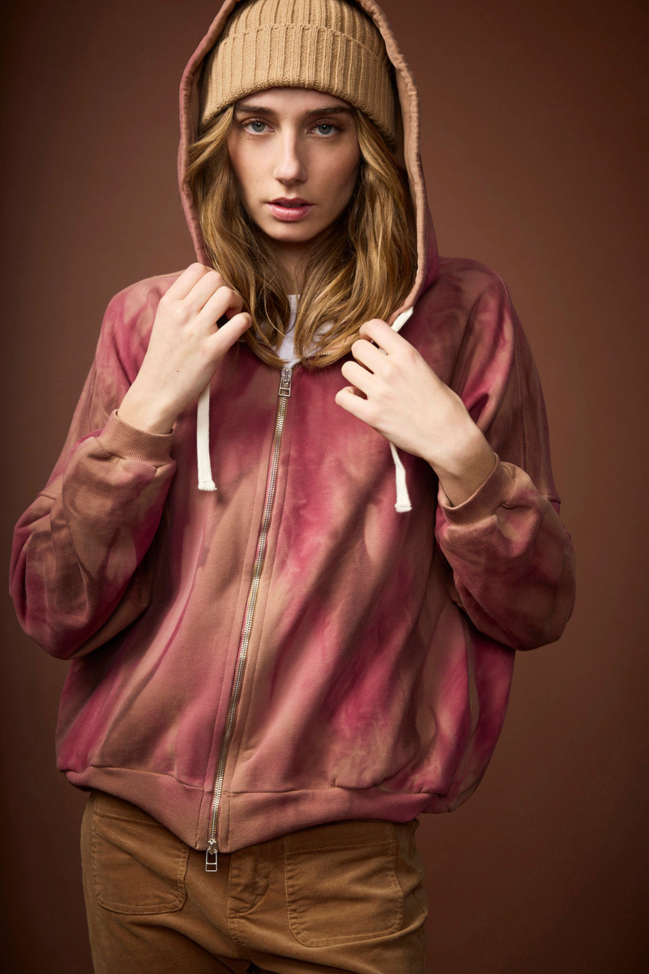 DELPHINE HOODIE FELPA TRICOLOR