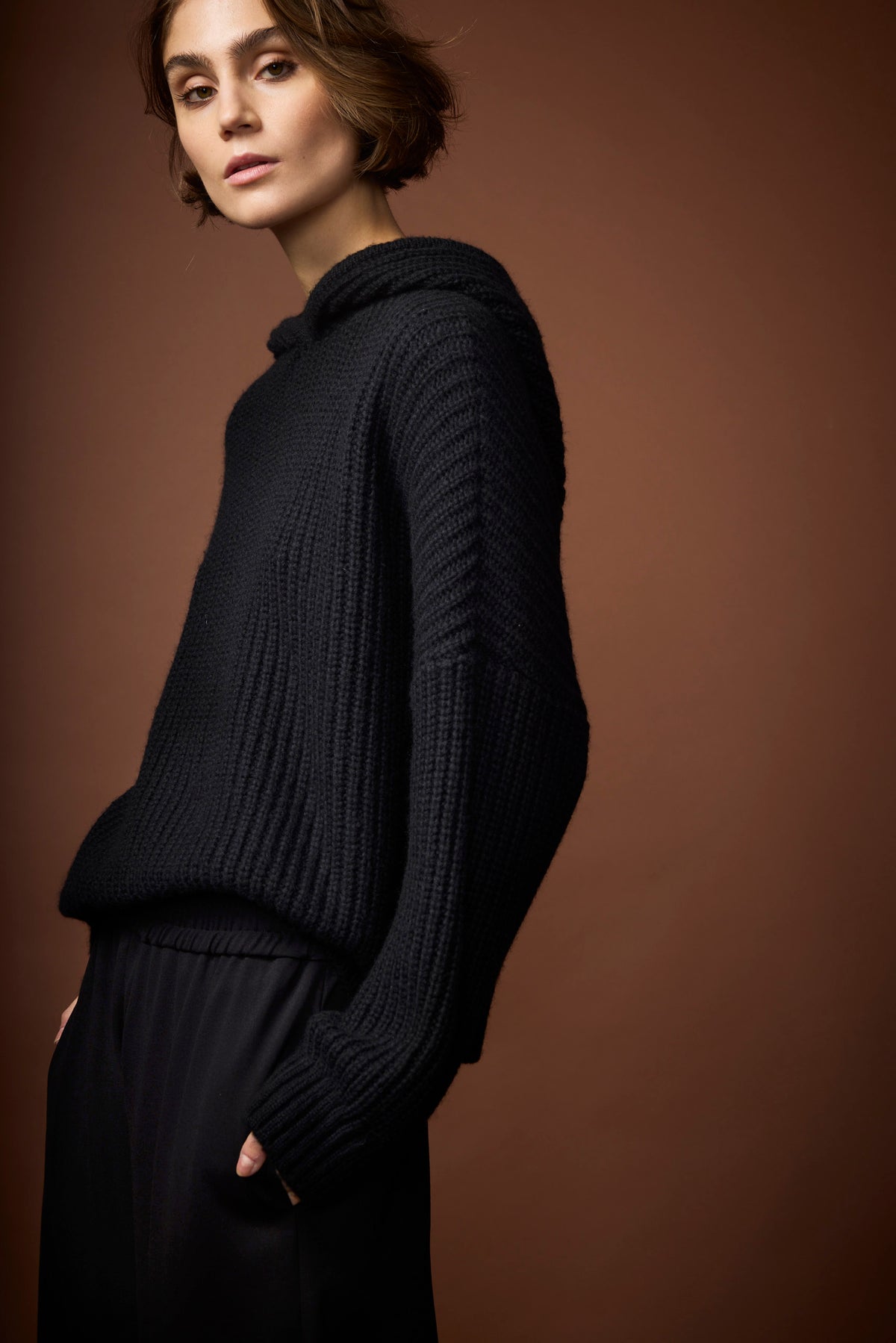 PATRICE HOODIE MEDIUM KNIT
