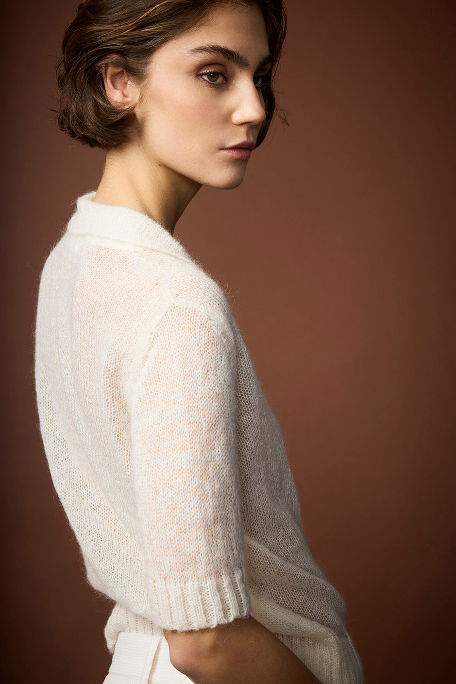 AUDREY POLO MOHAIR KNIT