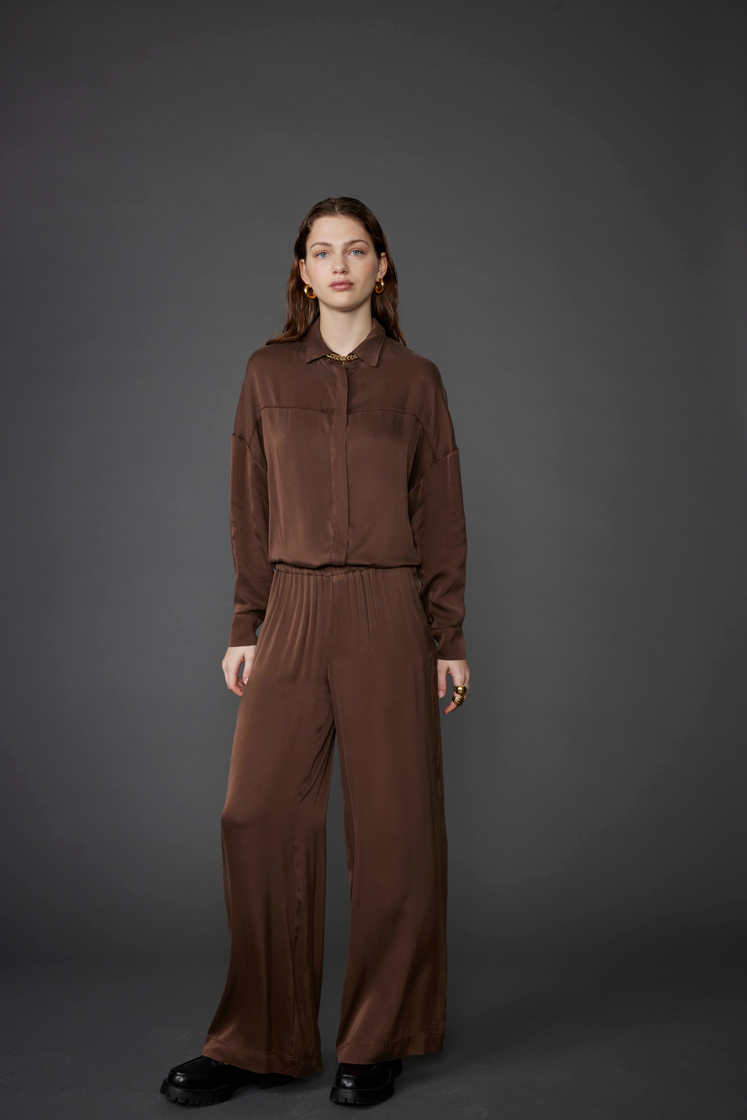 WIDE PANTS SILK