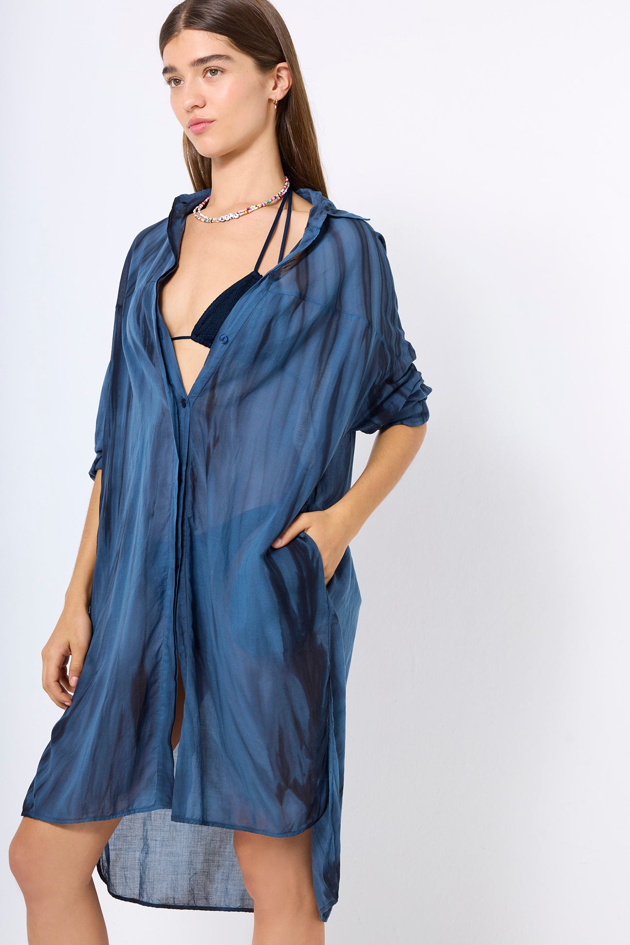 CAMISOLE VOILE BICOLOR