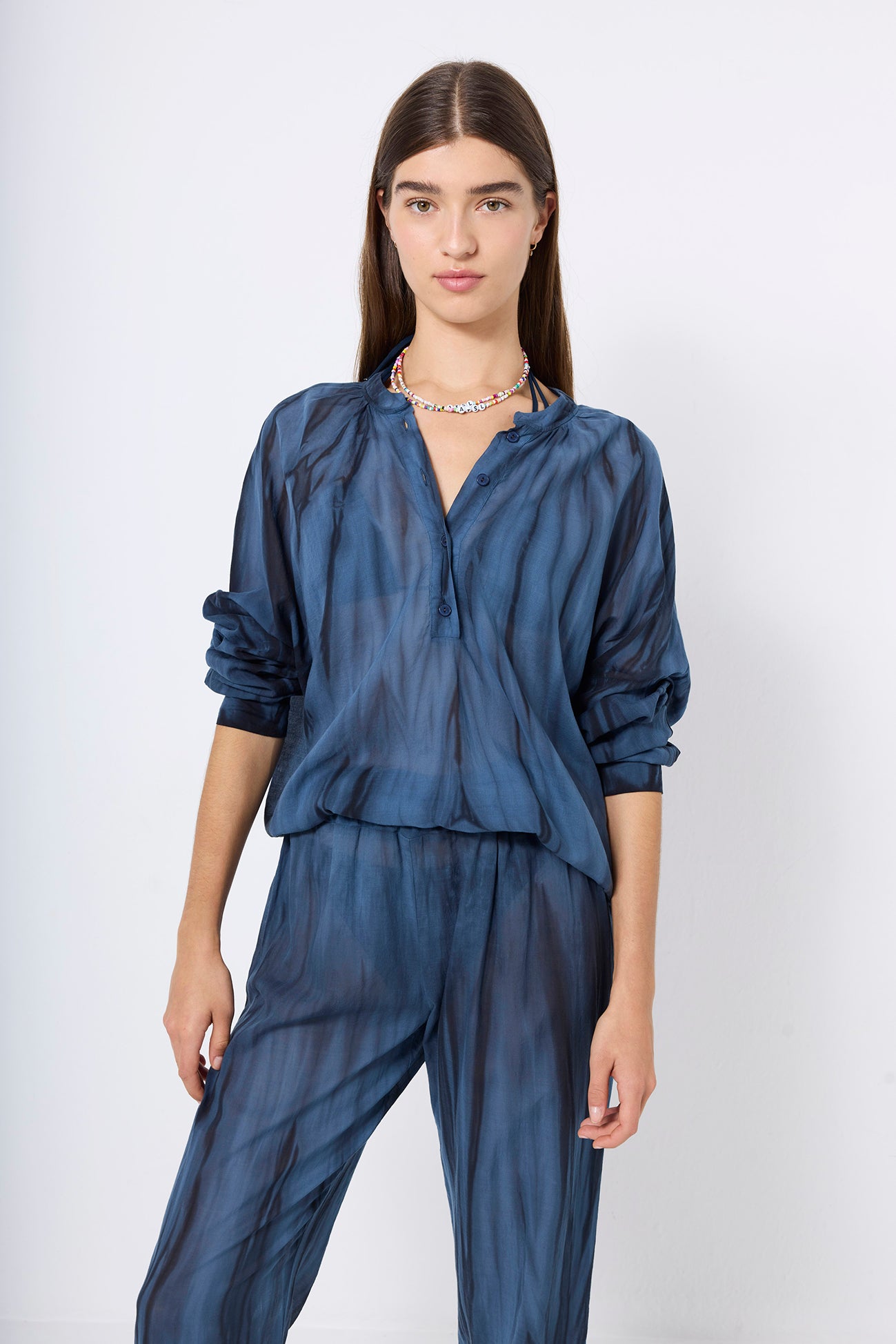 SHIRT VOILE BICOLOR