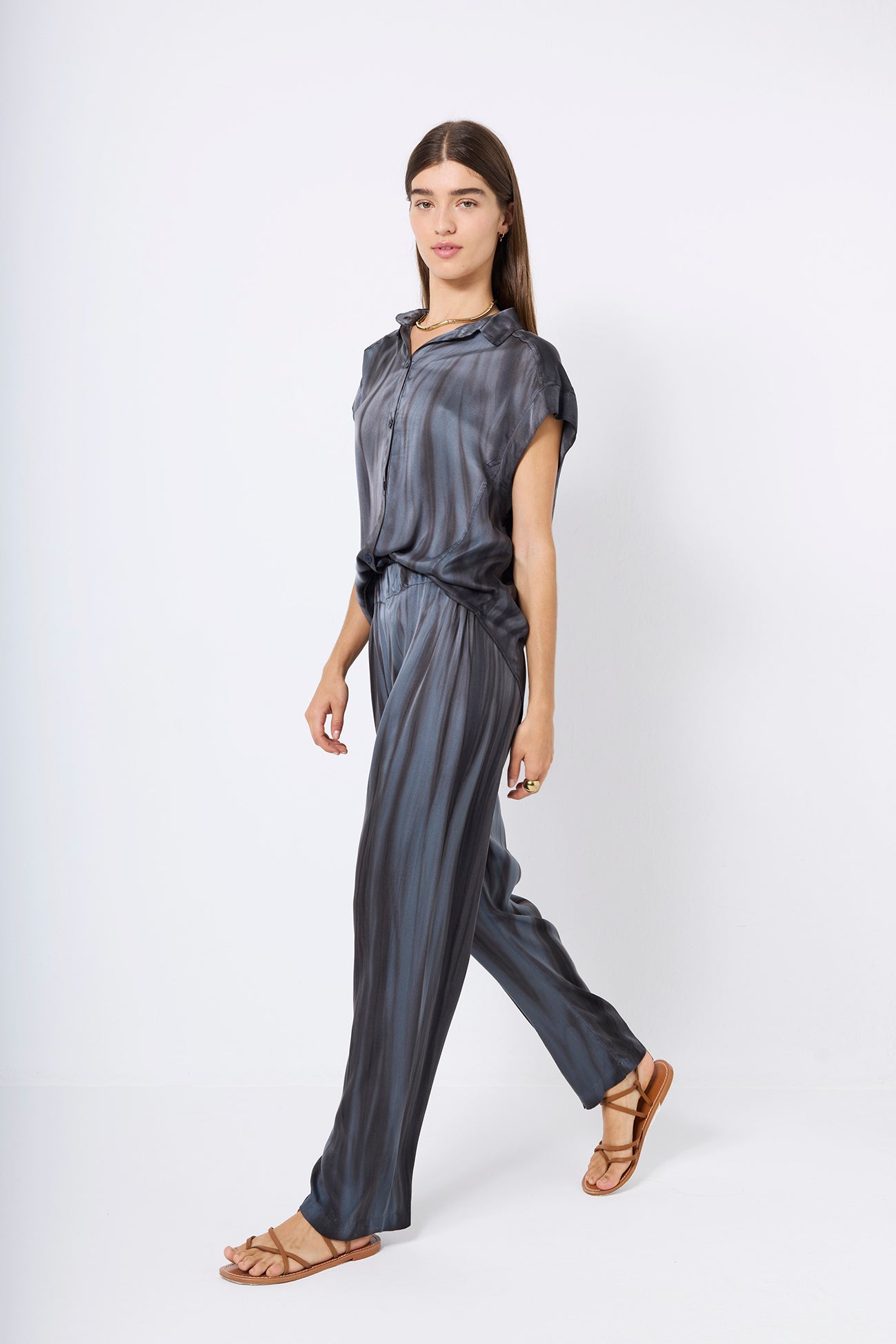 PANTS SILK BICOLOR