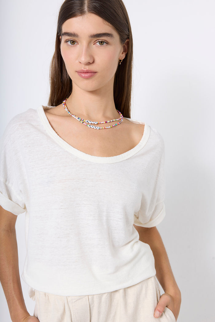 T-SHIRT MC LINEN