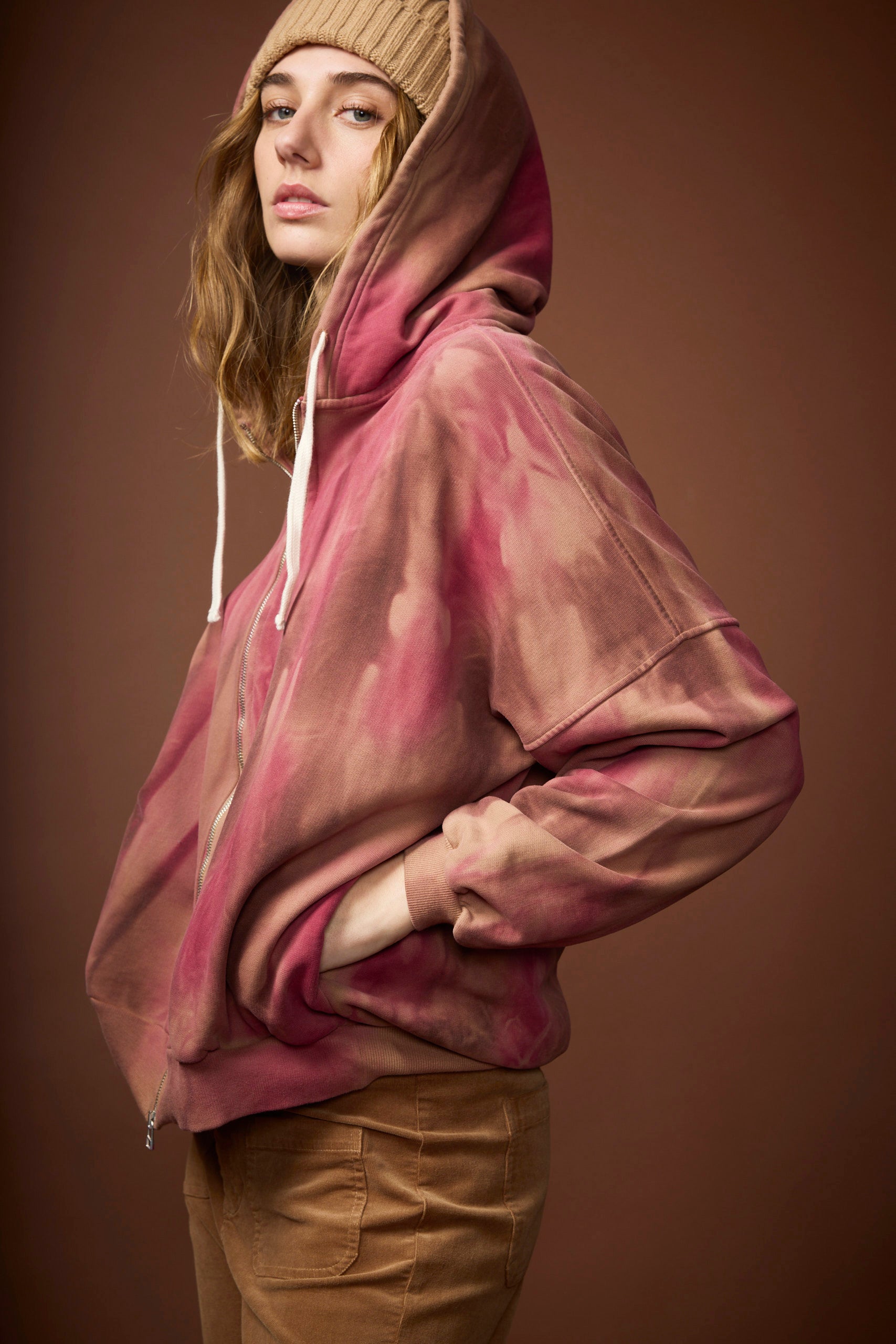 DELPHINE HOODIE FELPA TRICOLOR