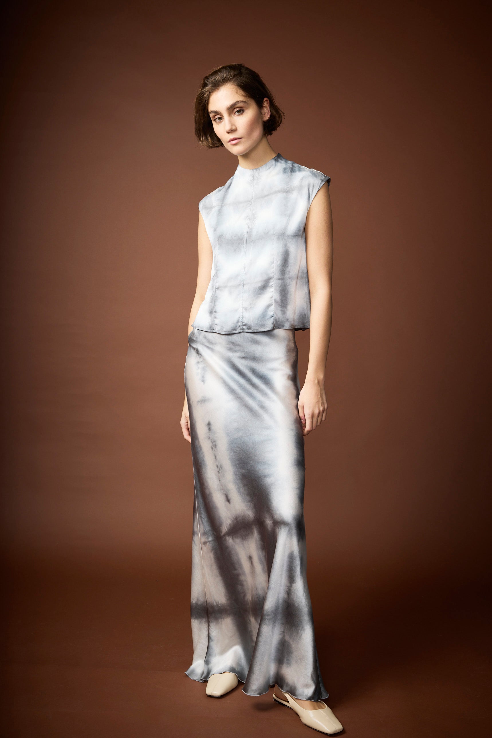 MILA SKIRT SILK SQUARE