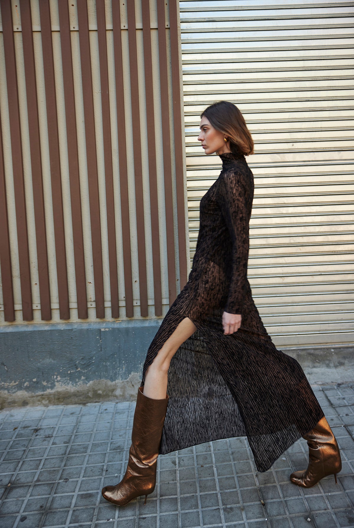DRESS FLOCADO