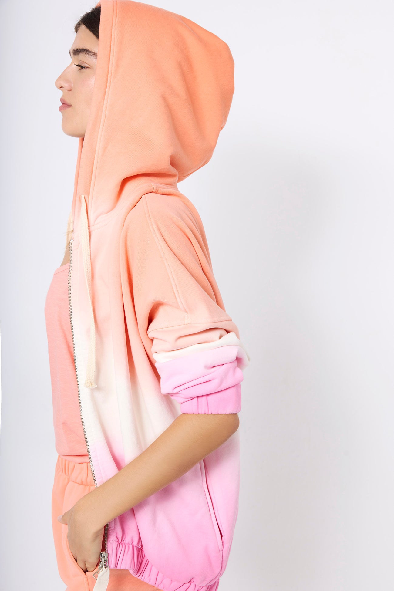 HOODIE FELPA BICOLOR