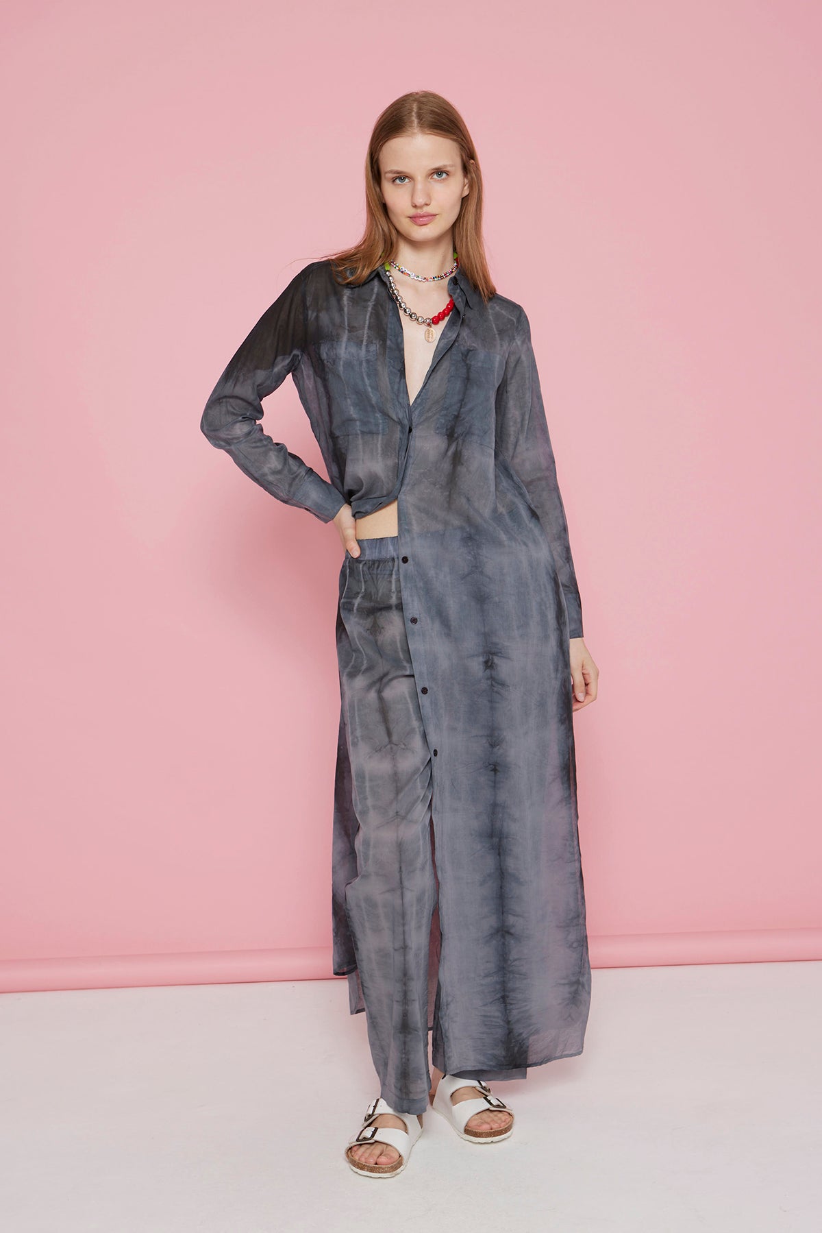 LONG DRESS VOILE DARK