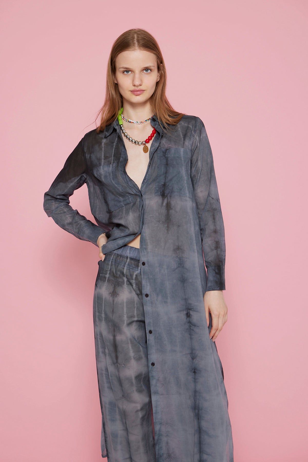 LONG DRESS VOILE DARK