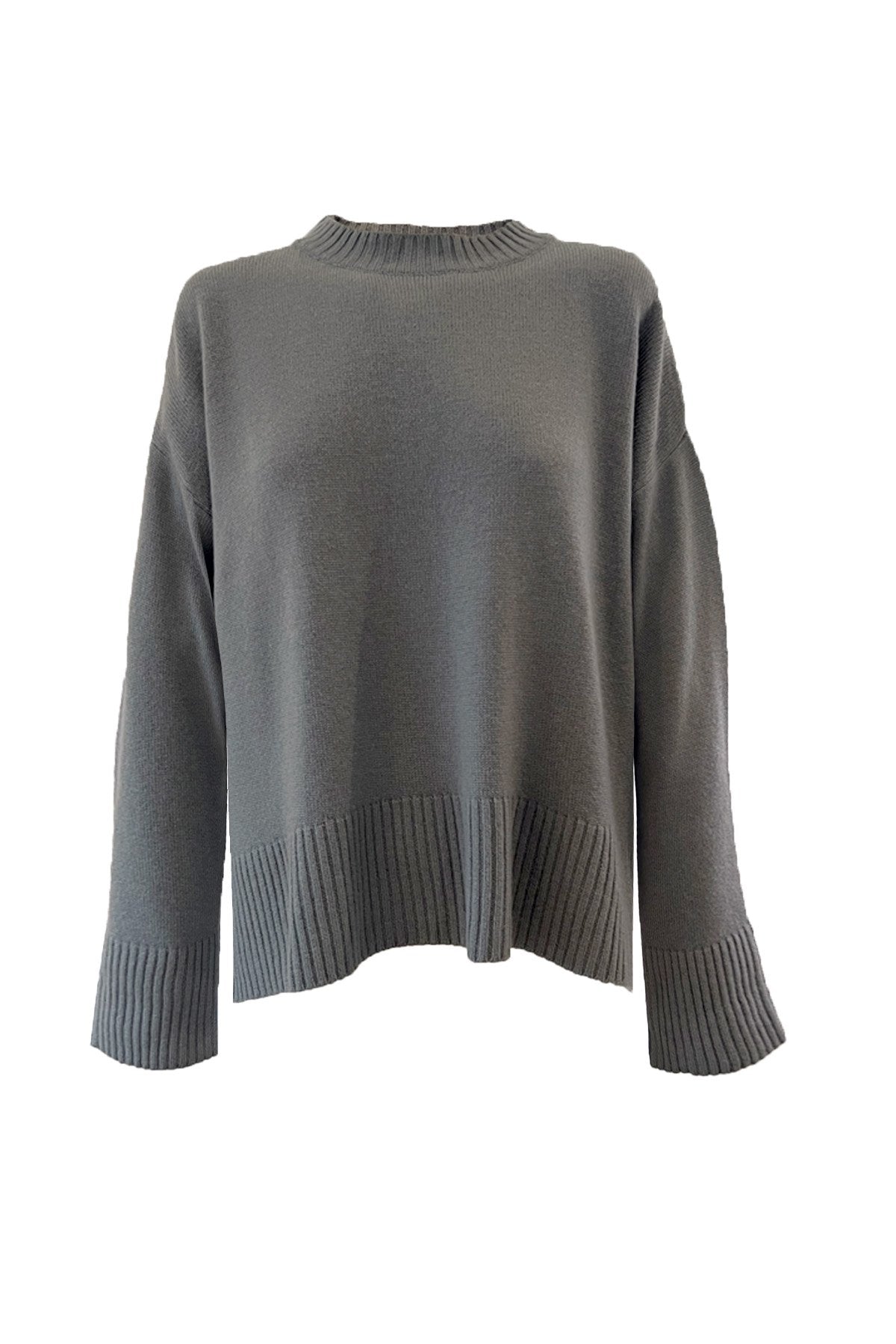 Cashmere Jumper Basic Verde, M