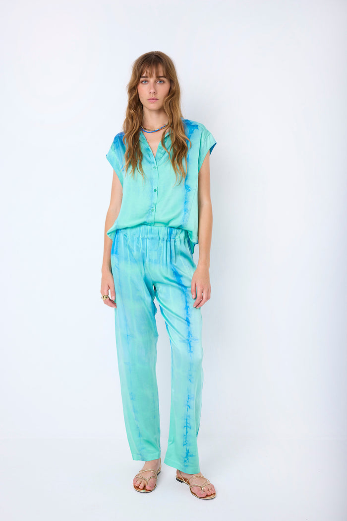 PANTS SILK BICOLOR