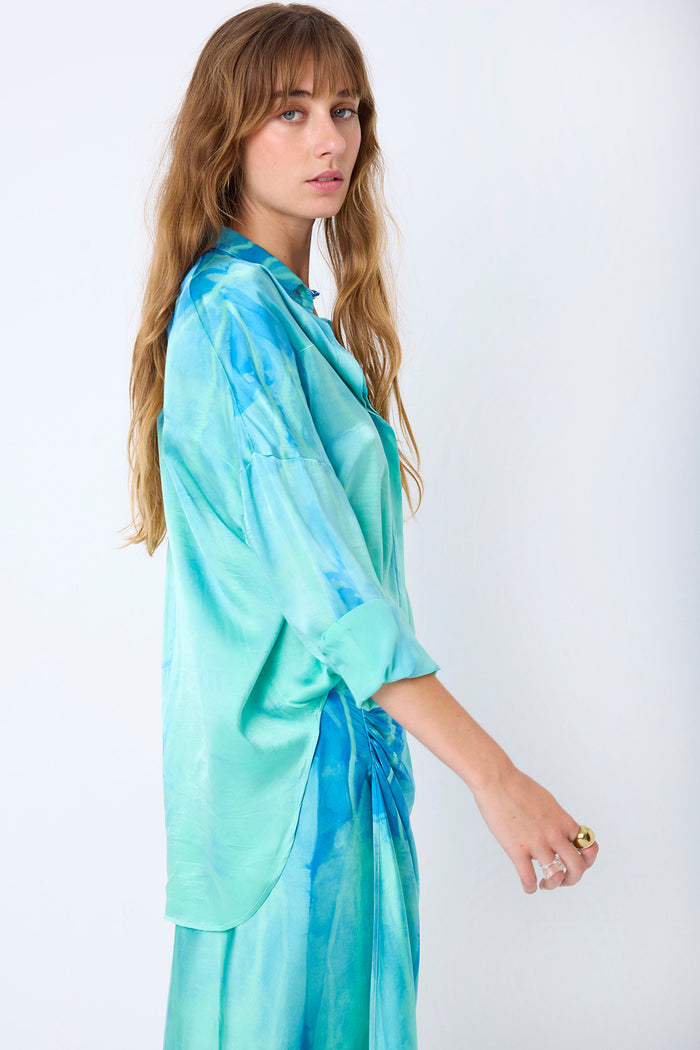 SHIRT SILK BICOLOR