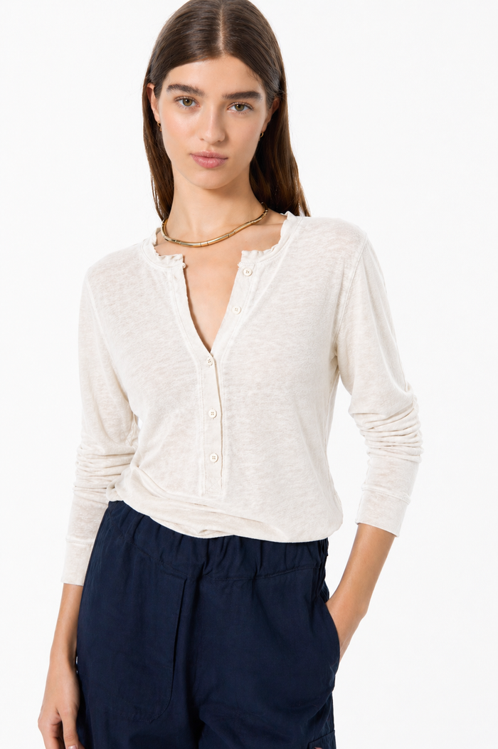 T-SHIRT BOTONES LINEN