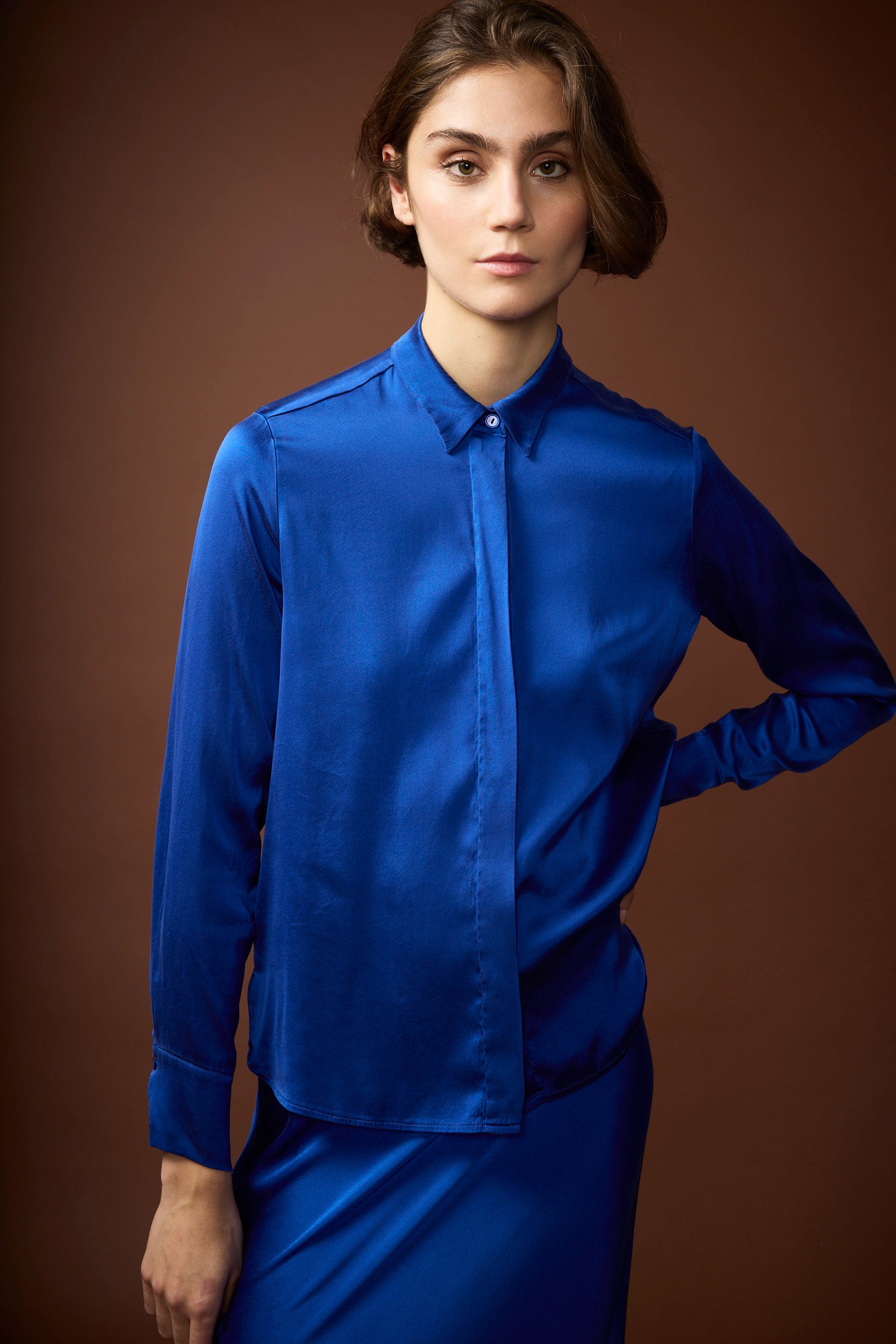 BLANCHE BASIC SHIRT SILK