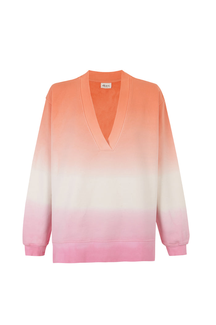 V-NECK SWEATSHIRT FELPA BICOLOR